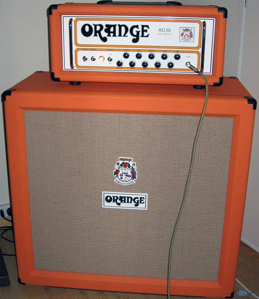 orange ad30 amp stack