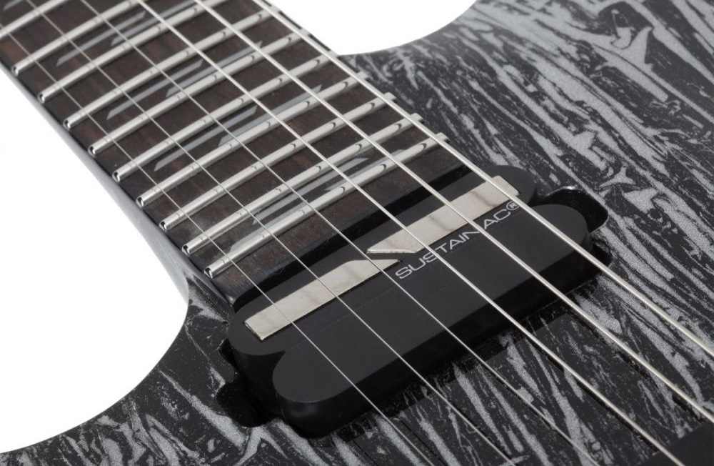 schecter c1 fr with sustainiac pickup