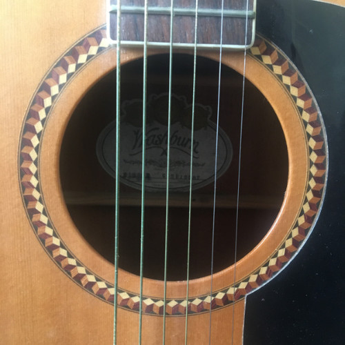 part of acoustic guitar rosette