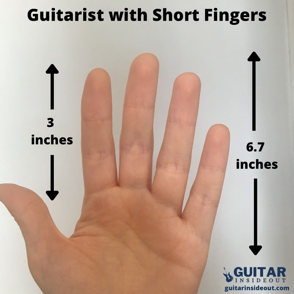 small hand size for guitar diagram