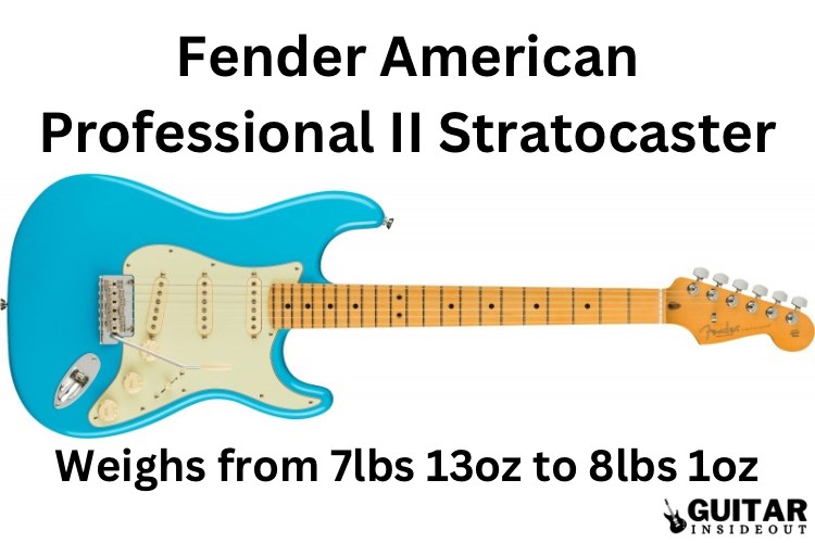 fender american professional ii stratocaster weight