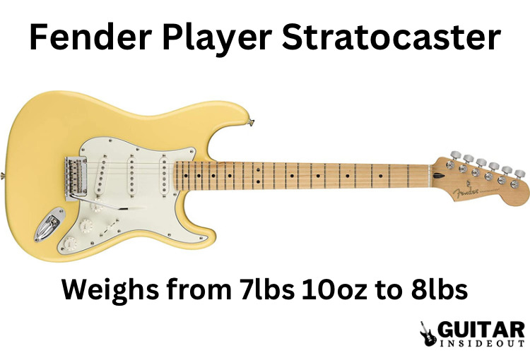 fender player stratocaster weight