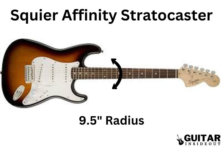 squier affinity stratocaster neck radius