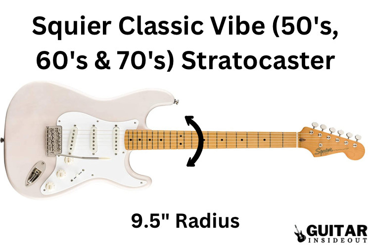 squier classic vibe stratocaster neck radius