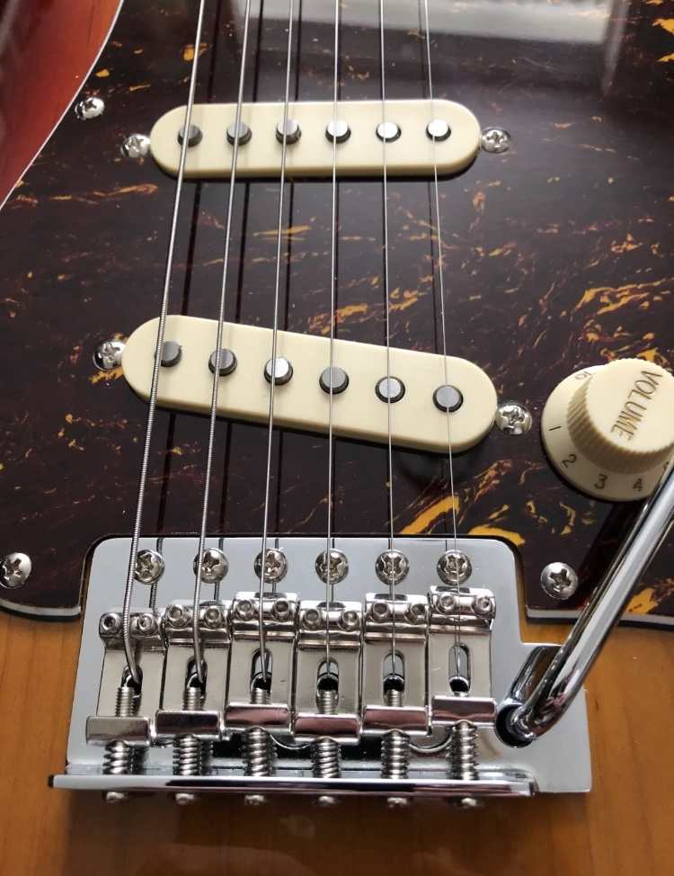 squier strat bridge and pickups