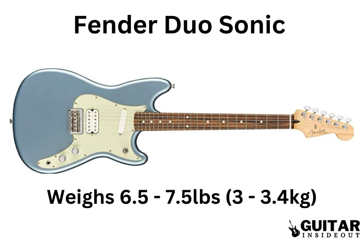 fender duo sonic weight