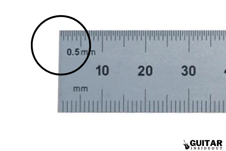ruler starting at zero for measuring action