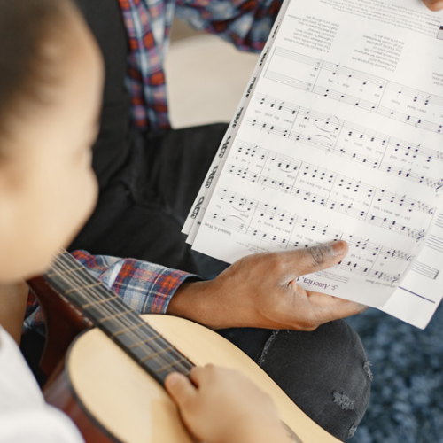 learning guitar sheet music