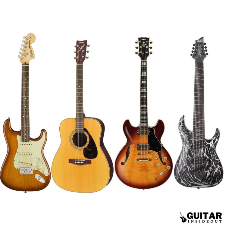 different types of guitars