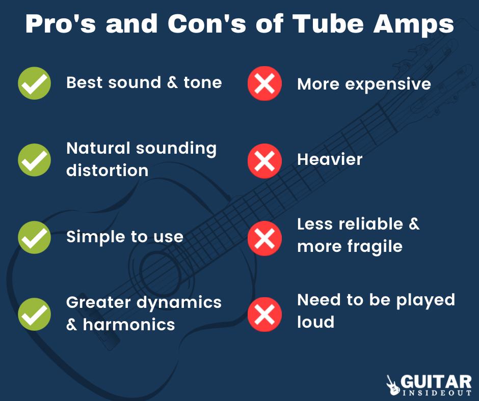 pros and cons of tube amps